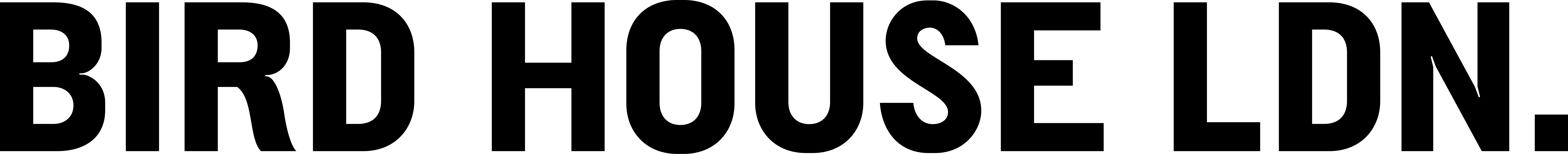 Bird House London white logo